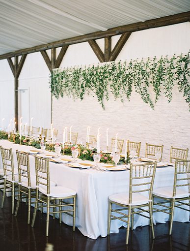 wedding decoration in wedding venue