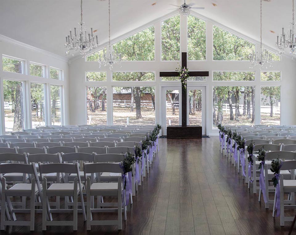 Ceremony location inside mansion